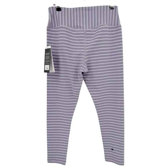 Glyder Sultry 7/8 Legging in Amethyst/Oatmilk Stripe Size XL - Picture 5 of 12
